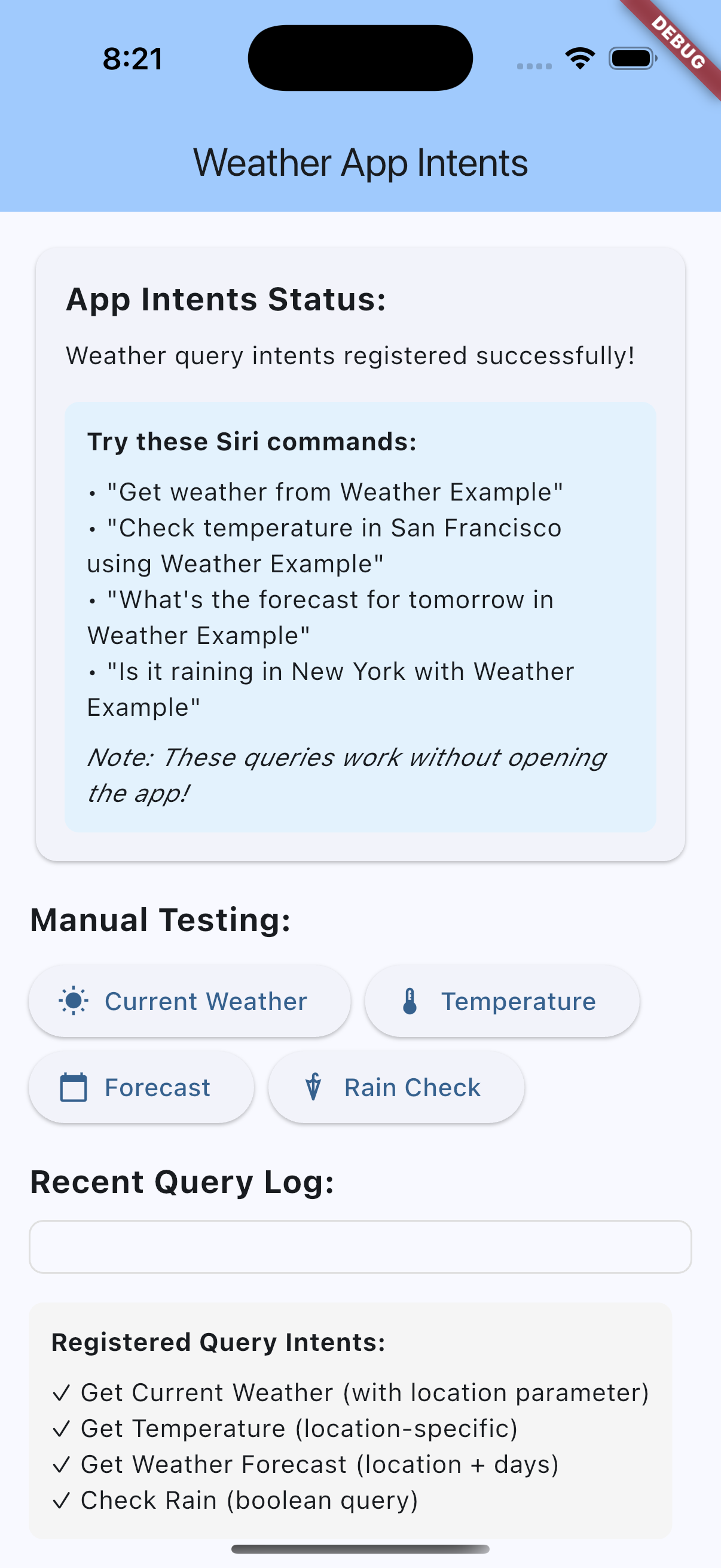 Weather App Interface